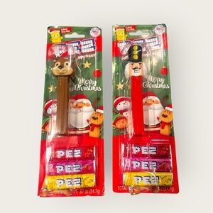 PEZ Christmas Holiday Nutcracker & Reindeer  Candy Dispenser NEW Unopened